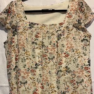 Womens flower print blouse